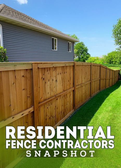 Residential Fence Contractors Snapshot